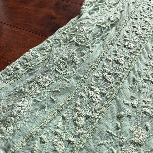 Sundance Mint Green Lace Sleeveless Summer Top Women’s Size Large SOLD AS IS - Picture 2 of 11